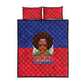 Haiti Flag Day Quilt Bed Set Haitian Women Proud Flag Wave Style