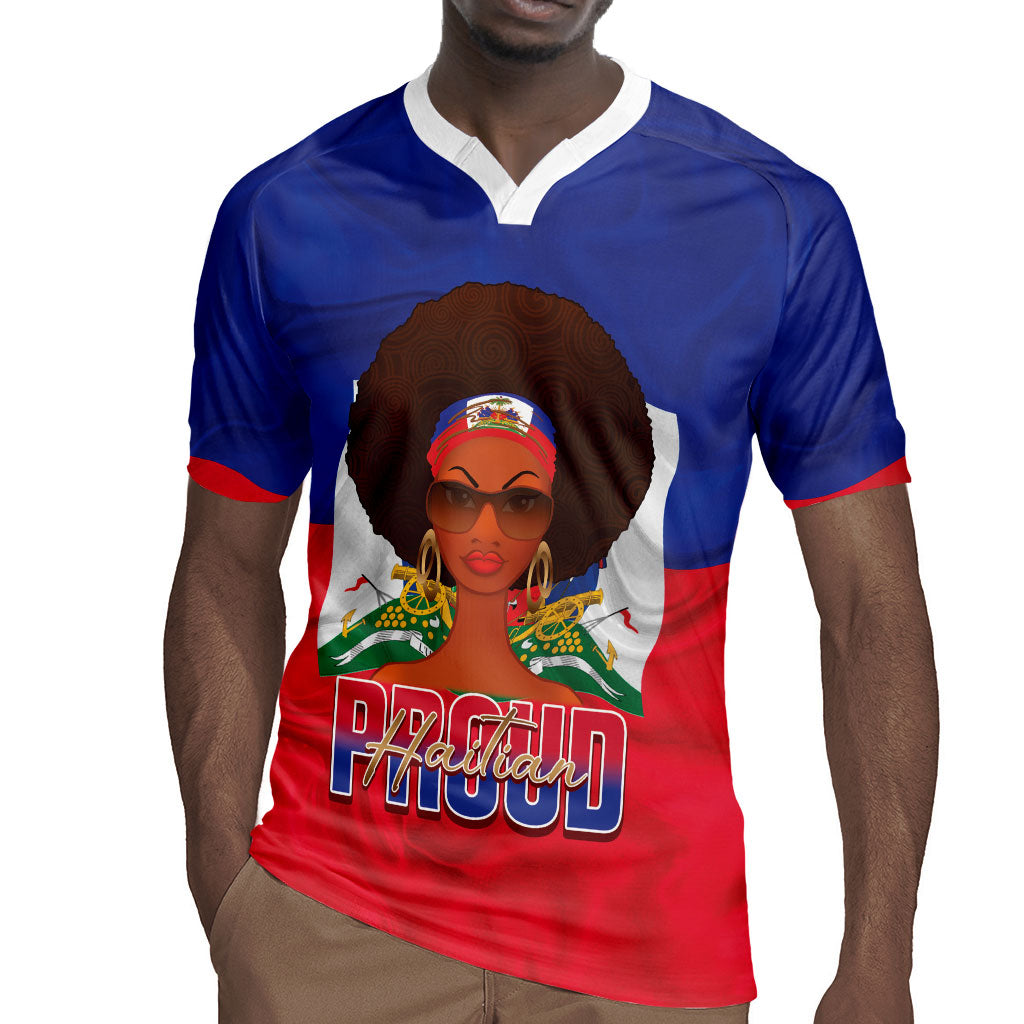 Personalized Haiti Flag Day Rugby Jersey Haitian Women Proud Flag Wave Style