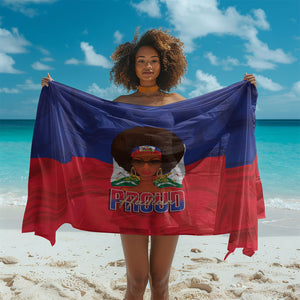 Haiti Flag Day Sarong Haitian Women Proud Flag Wave Style