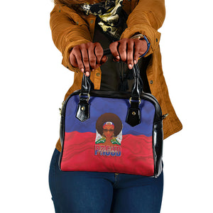 Haiti Flag Day Shoulder Handbag Haitian Women Proud Flag Wave Style