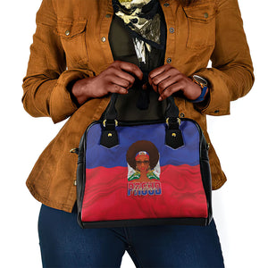 Haiti Flag Day Shoulder Handbag Haitian Women Proud Flag Wave Style