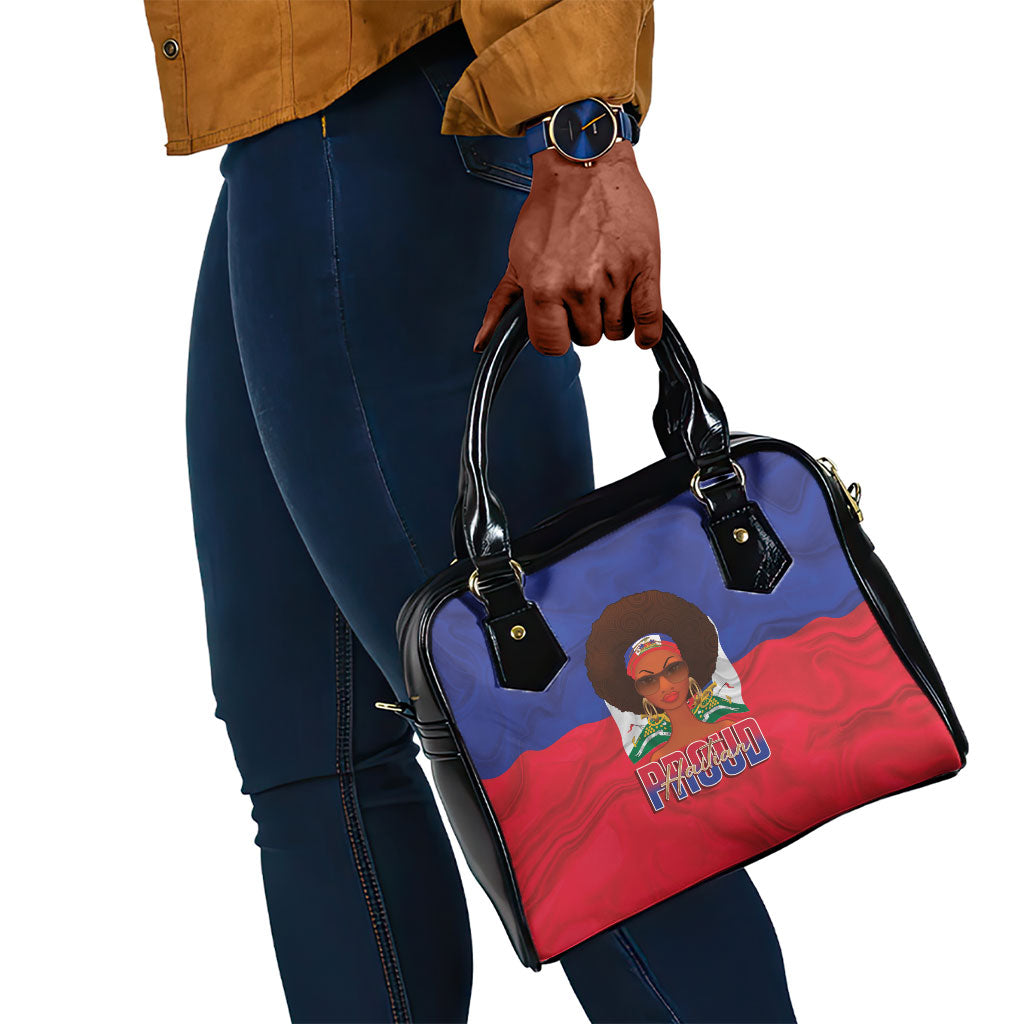 Haiti Flag Day Shoulder Handbag Haitian Women Proud Flag Wave Style