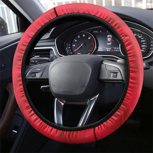 Haiti Flag Day Steering Wheel Cover Haitian Women Proud Flag Wave Style