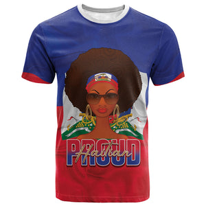 Personalized Haiti Flag Day T shirt Haitian Women Proud Flag Wave Style