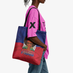 Haiti Flag Day Tote Bag Haitian Women Proud Flag Wave Style