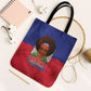 Haiti Flag Day Tote Bag Haitian Women Proud Flag Wave Style