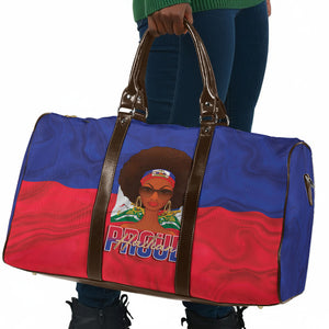 Haiti Flag Day Travel Bag Haitian Women Proud Flag Wave Style