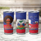Personalized Haiti Flag Day Tumbler Cup Haitian Women Proud Flag Wave Style