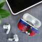 Haiti Flag Day AirPods Case Haitian Blood American Heart Eagle With Flag