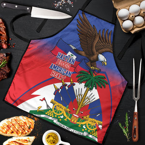 Haiti Flag Day Apron Haitian Blood American Heart Eagle With Flag