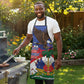 Haiti Flag Day Apron Haitian Blood American Heart Eagle With Flag