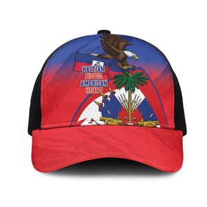 Haiti Flag Day Baseball Net Cap Haitian Blood American Heart Eagle With Flag