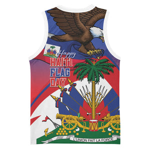 Haiti Flag Day Basketball Jersey Haitian Blood American Heart Eagle With Flag