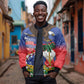 Haiti Flag Day Bomber Jacket Haitian Blood American Heart Eagle With Flag