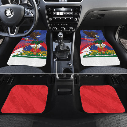 Haiti Flag Day Car Mats Haitian Blood American Heart Eagle With Flag