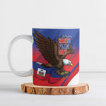 Haiti Flag Day Ceramic Mug Haitian Blood American Heart Eagle With Flag