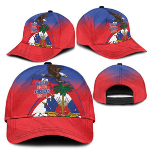 Haiti Flag Day Classic Cap Haitian Blood American Heart Eagle With Flag
