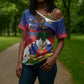 Haiti Flag Day Cross Shoulder Shirt Haitian Blood American Heart Eagle With Flag