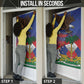 Haiti Flag Day Door Cover Haitian Blood American Heart Eagle With Flag