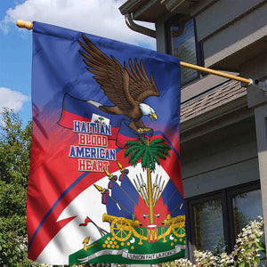 Haiti Flag Day Garden Flag Haitian Blood American Heart Eagle With Flag