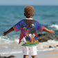 Haiti Flag Day Kid Hawaiian Shirt Haitian Blood American Heart Eagle With Flag