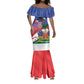 Haiti Flag Day Mermaid Dress Haitian Blood American Heart Eagle With Flag