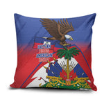 Haiti Flag Day Pillow Cover Haitian Blood American Heart Eagle With Flag