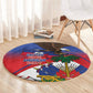 Haiti Flag Day Round Carpet Haitian Blood American Heart Eagle With Flag