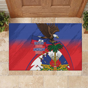 Haiti Flag Day Rubber Doormat Haitian Blood American Heart Eagle With Flag