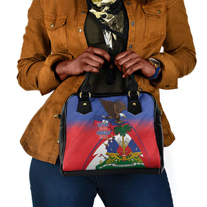 Haiti Flag Day Shoulder Handbag Haitian Blood American Heart Eagle With Flag