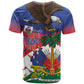 Haiti Flag Day T shirt Haitian Blood American Heart Eagle With Flag