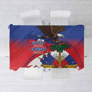 Haiti Flag Day Tablecloth Haitian Blood American Heart Eagle With Flag