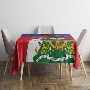 Haiti Flag Day Tablecloth Haitian Blood American Heart Eagle With Flag