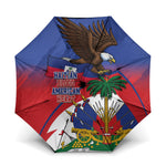 Haiti Flag Day Umbrella Haitian Blood American Heart Eagle With Flag