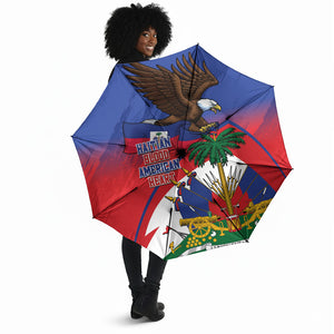 Haiti Flag Day Umbrella Haitian Blood American Heart Eagle With Flag