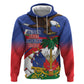Haiti Flag Day Zip Hoodie Haitian Blood American Heart Eagle With Flag