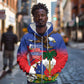 Haiti Flag Day Zip Hoodie Haitian Blood American Heart Eagle With Flag
