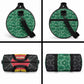 Ghana Football Custom Duffle Bag Go Black Queens Kente Pattern