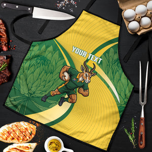 South Africa Rugby Custom Apron Come On Springboks Mascot Sporty Style
