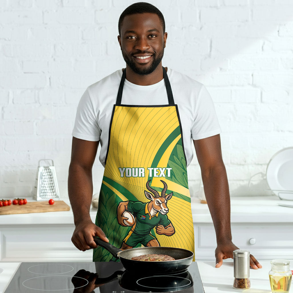 South Africa Rugby Custom Apron Come On Springboks Mascot Sporty Style