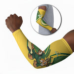 South Africa Rugby Custom Arm Sleeves Come On Springboks Mascot Sporty Style