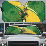 South Africa Rugby Custom Auto Sun Shade Come On Springboks Mascot Sporty Style