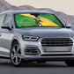 South Africa Rugby Custom Auto Sun Shade Come On Springboks Mascot Sporty Style