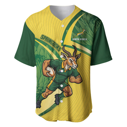 South Africa Rugby Custom Baseball Jersey Come On Springboks Mascot Sporty Style