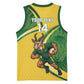 South Africa Rugby Custom Basketball Jersey Come On Springboks Mascot Sporty Style
