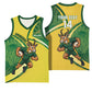 South Africa Rugby Custom Basketball Jersey Come On Springboks Mascot Sporty Style