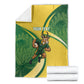 South Africa Rugby Custom Blanket Come On Springboks Mascot Sporty Style