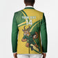 South Africa Rugby Custom Blazer Come On Springboks Mascot Sporty Style