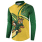 South Africa Rugby Custom Button Sweatshirt Come On Springboks Mascot Sporty Style