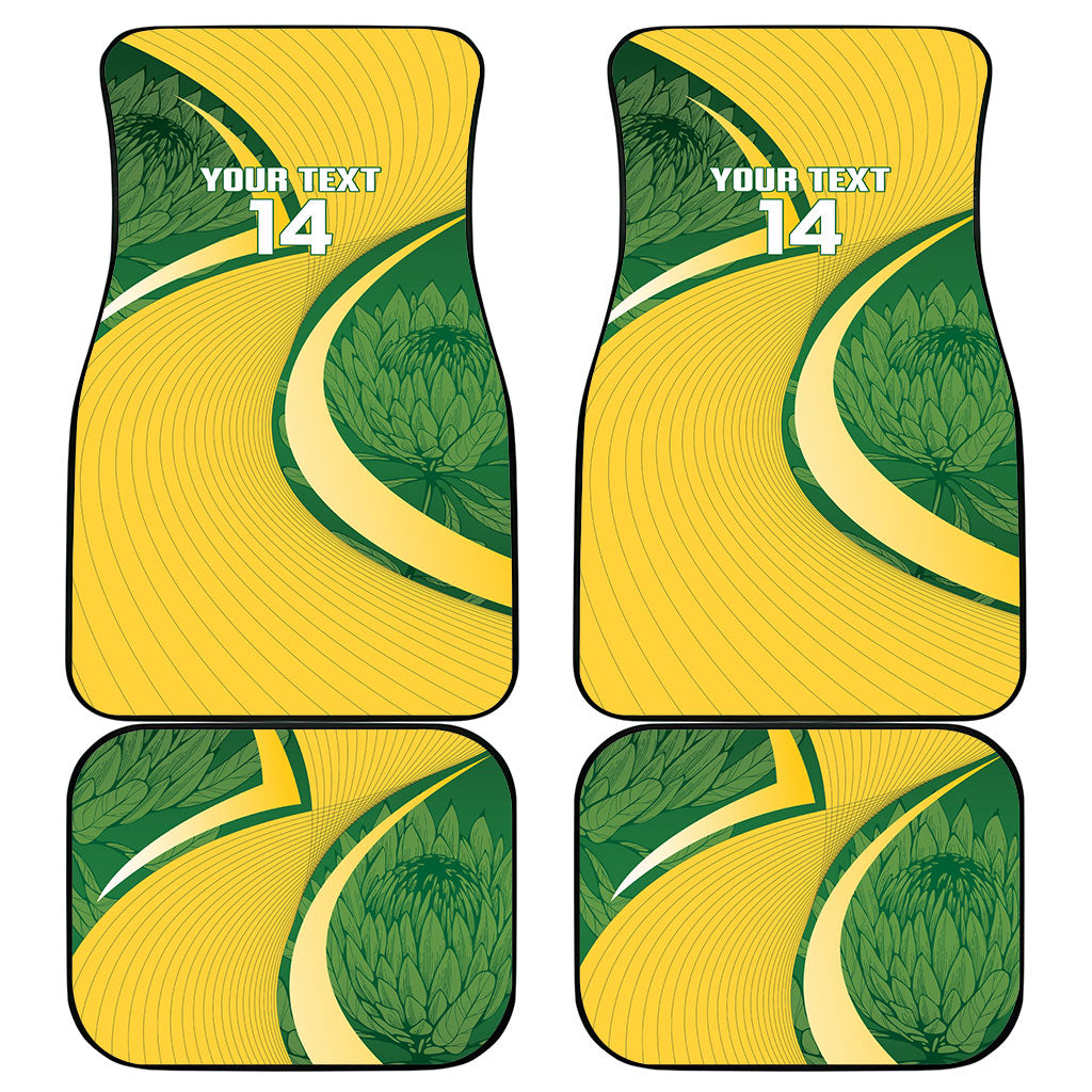 South Africa Rugby Custom Car Mats Come On Springboks Mascot Sporty Style